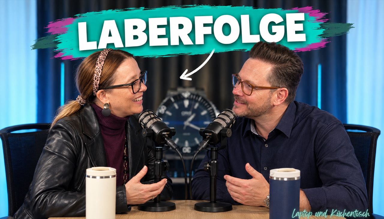 Janine und Oliver am Tisch, Titelbild zu Folge 65.